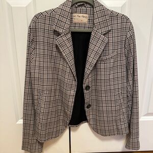 We The Free Checkered Women's Blazer